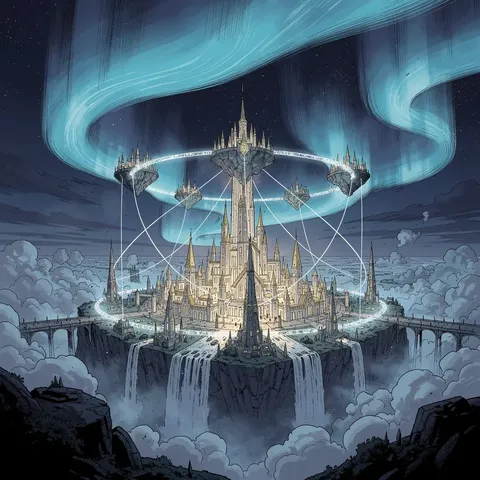 Village at tier 12: a citadel under the aurora